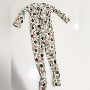 Bums & Roses Convertible Romper One-Piece Mint Rainbow Clover Bamboo 18-24M